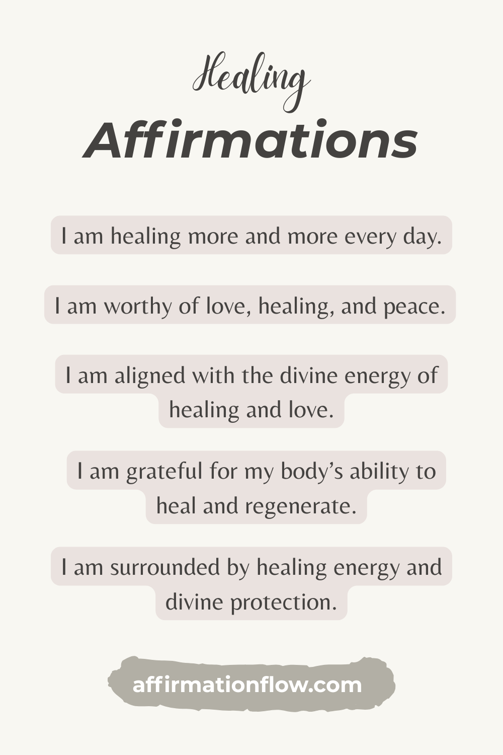 55 Healing Affirmations to Release Negative Energy | AffirmationFlow