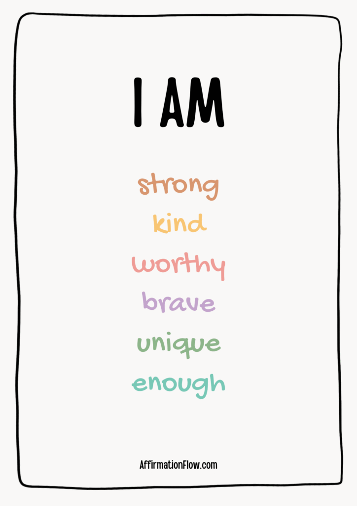 Free Printable Kids Affirmation Posters Affirmationflow 2