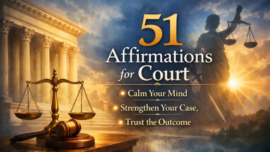51 Affirmations for Court: Calm Your Mind, Strengthen Your Case, and Trust the Outcome