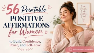 56 Printable Positive Affirmations for Women to Build Confidence, Peace, and Self-Love1