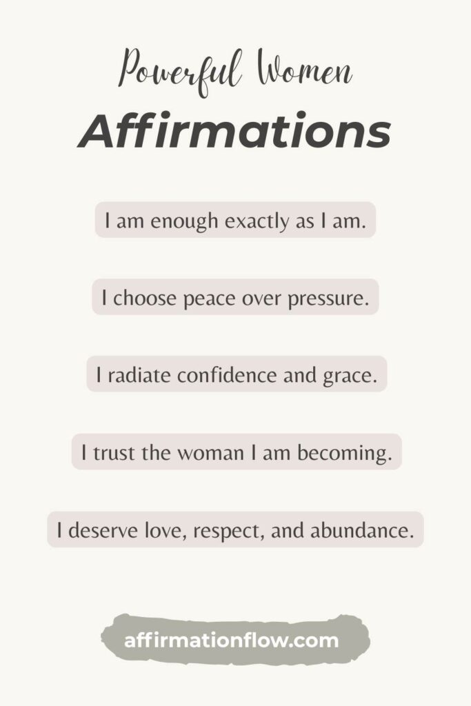 Printable Positive Affirmations for Women AffirmationFlow.com41