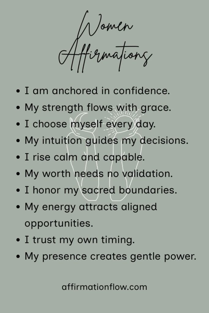 Printable Positive Affirmations for Women AffirmationFlow.com51