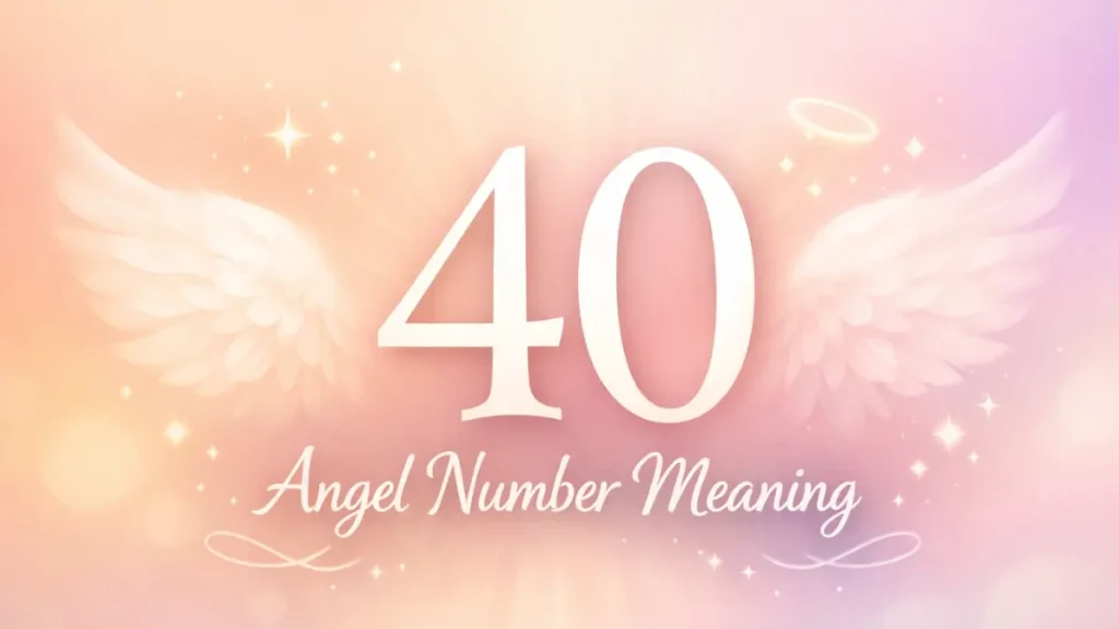 Angel Number 40 Meaning and Why It Keeps Appearing