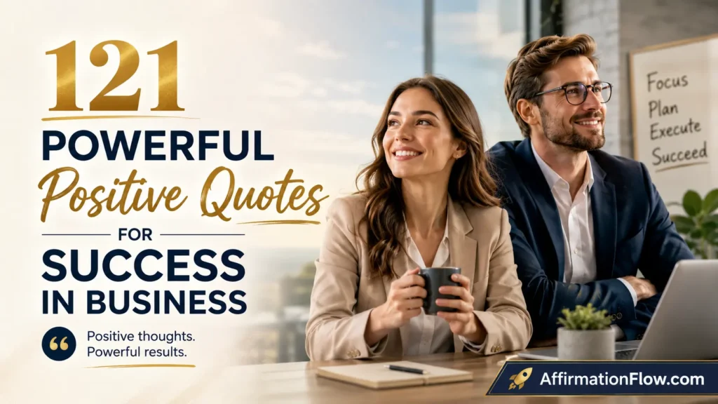 121 Powerful Positive Quotes for Success in Business