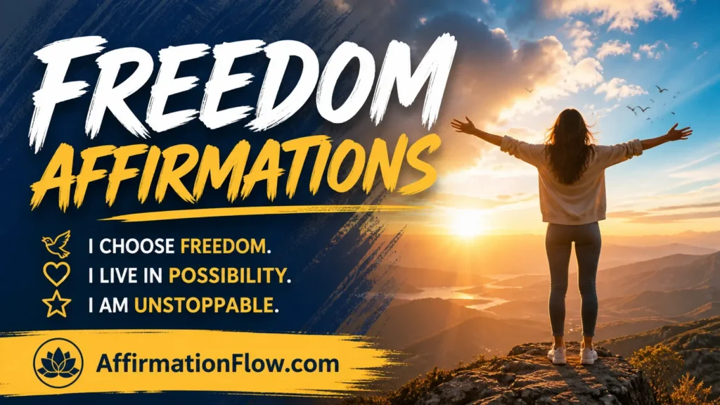 151 Positive Freedom Affirmations That Help You Feel Truly Free