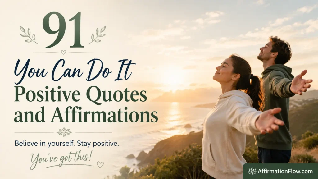 91 You Can Do It Positive Quotes and Affirmations