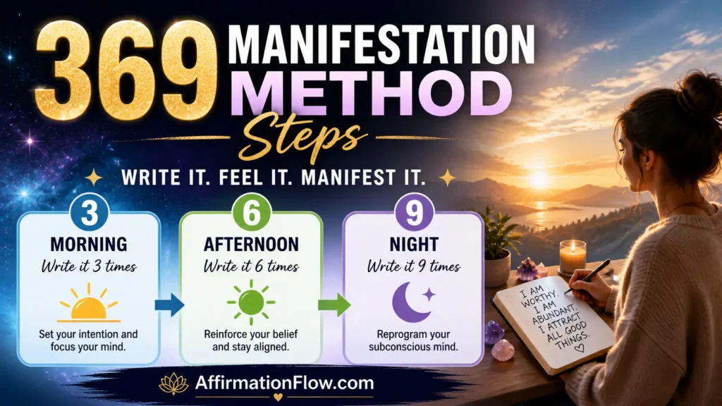 The Powerful 369 Manifestation Method Steps That Actually Work