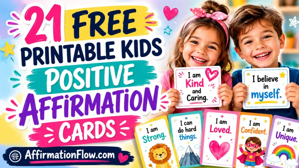 21 Free Printable Kids Positive Affirmation Cards