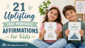 21 Uplifting Free Printable Affirmations for Kids