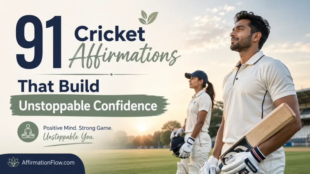 91 Cricket Affirmations That Build Unstoppable Confidence