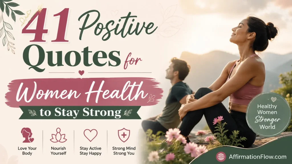 41 Positive Quotes for Women Health to Stay Strong