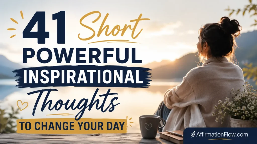 41 Short Powerful Inspirational Thoughts to Change Your Day