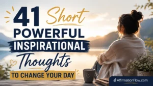 41 Short Powerful Inspirational Thoughts to Change Your Day