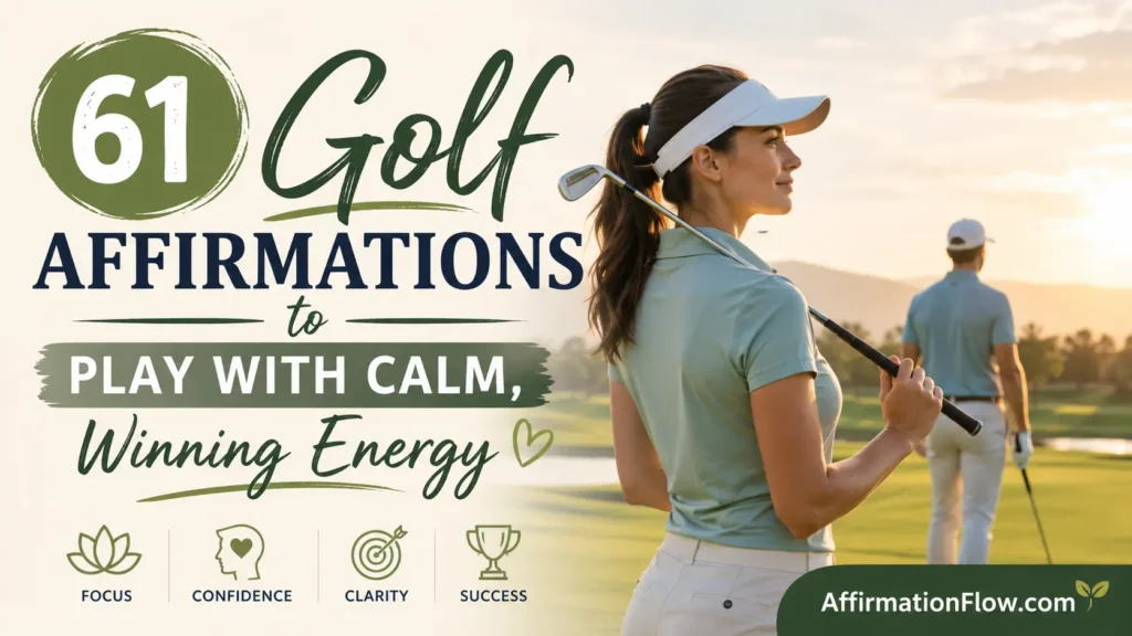 61 Golf Affirmations to Play With Calm, Winning Energy
