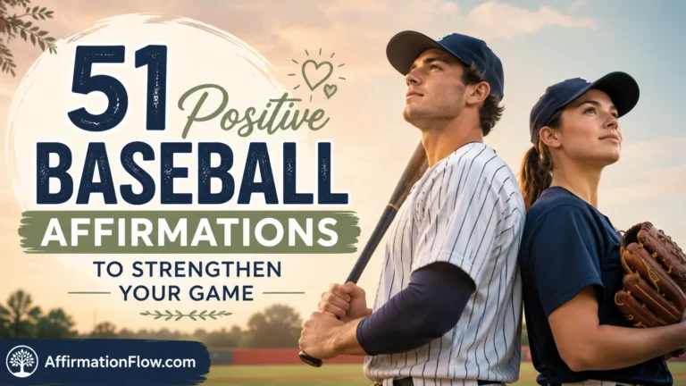 51 Positive Baseball Affirmations to Strengthen Your Game