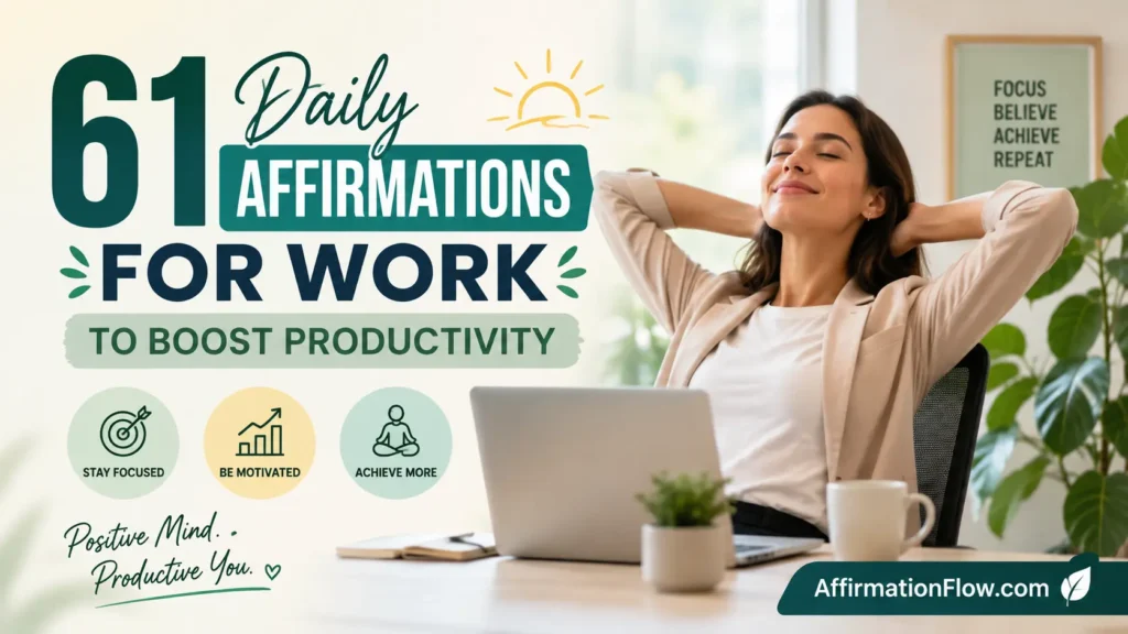 61 Daily Affirmations for Work to Boost Productivity