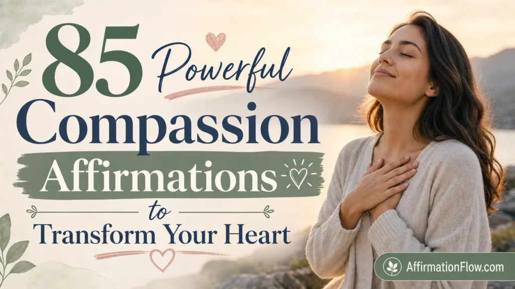 85 Powerful Compassion Affirmations to Transform Your Heart