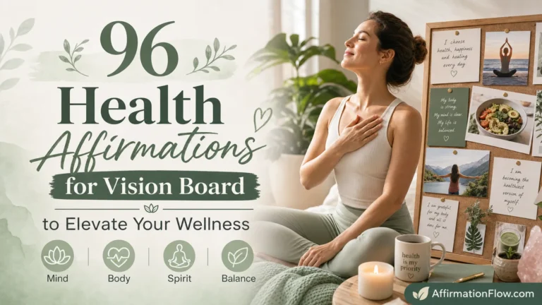 96 Health Affirmations for Vision Board to Elevate Your Wellness