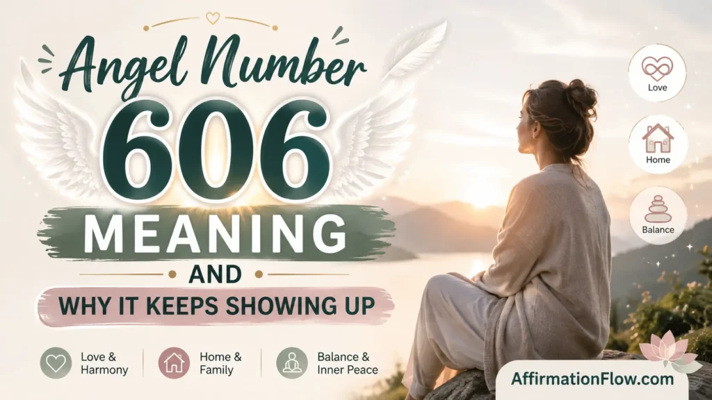 Angel Number 606 Meaning and Why It Keeps Showing Up