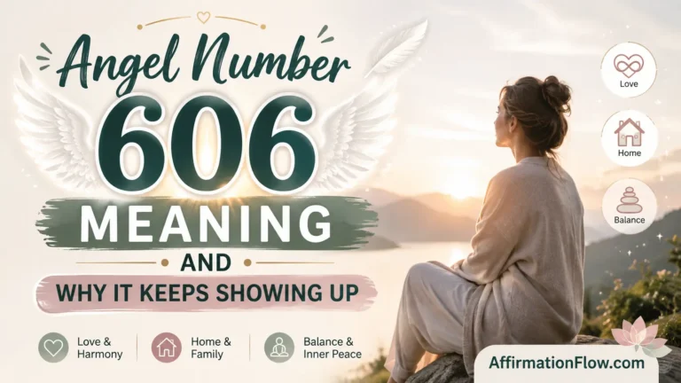 Angel Number 606 Meaning and Why It Keeps Showing Up