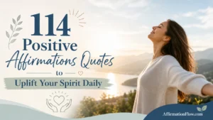 114 Positive Affirmations Quotes to Uplift Your Spirit Daily