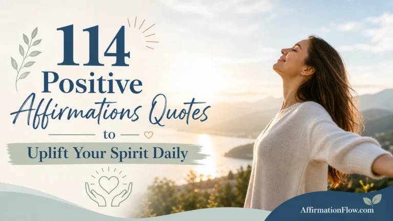 114 Positive Affirmations Quotes to Uplift Your Spirit Daily