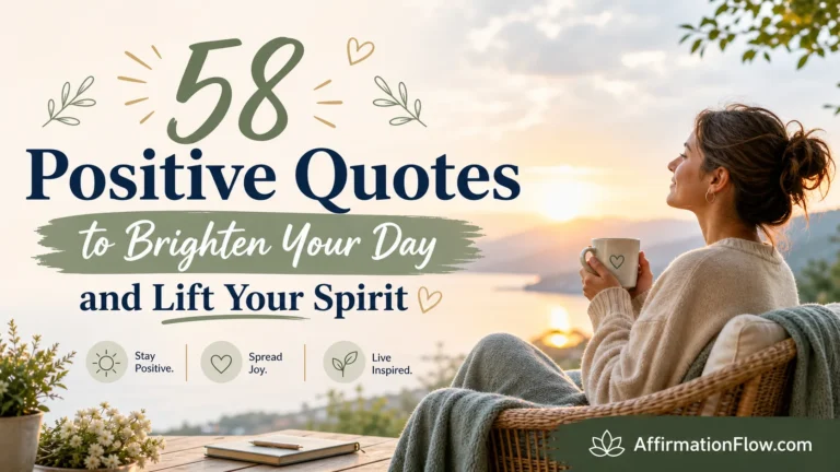 58 Positive Quotes to Brighten Your Day and Lift Your Spirit