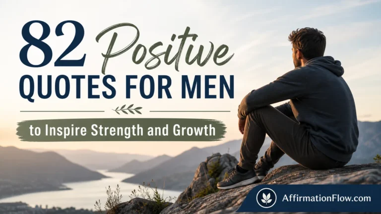 82 Positive Quotes for Men to Inspire Strength and Growth