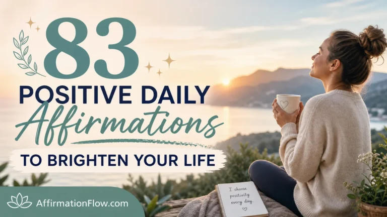 83 Positive Daily Affirmations to Brighten Your Life