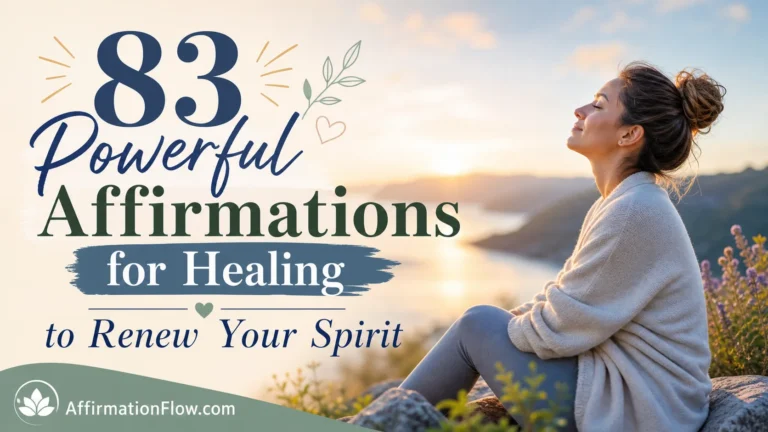 83 Powerful Affirmations for Healing to Renew Your Spirit