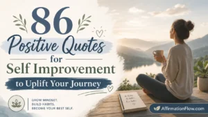 86 Positive Quotes for Self Improvement to Uplift Your Journey