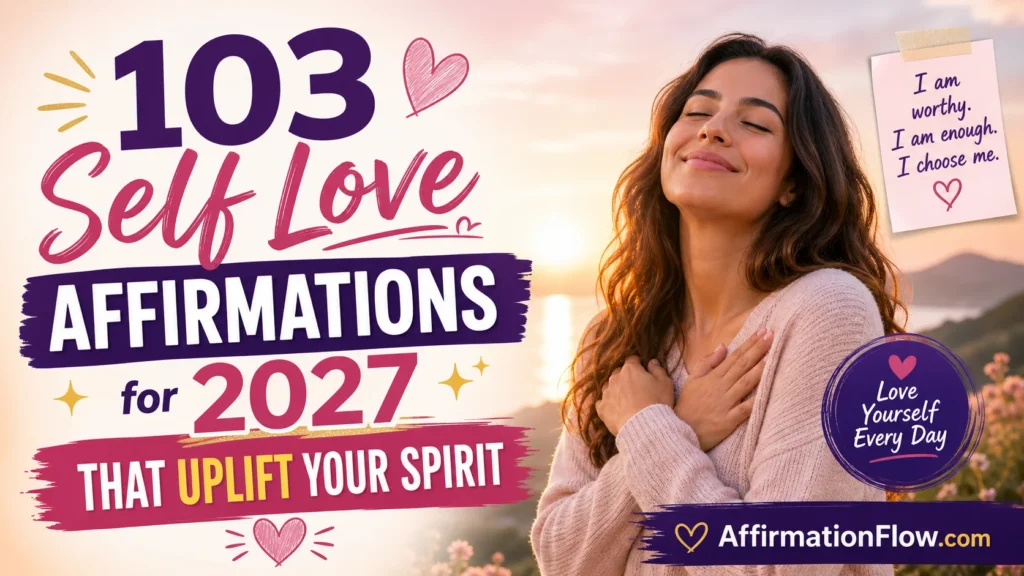 103 Self Love Affirmations for 2027 That Uplift Your Spirit