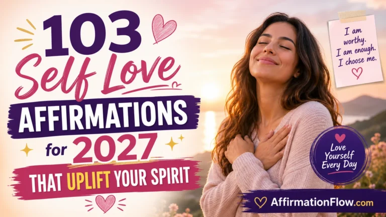 103 Self Love Affirmations for 2027 That Uplift Your Spirit