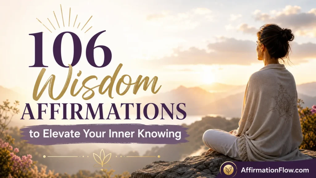 106 Wisdom Affirmations to Elevate Your Inner Knowing