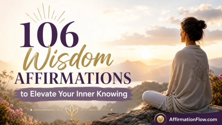 106 Wisdom Affirmations to Elevate Your Inner Knowing