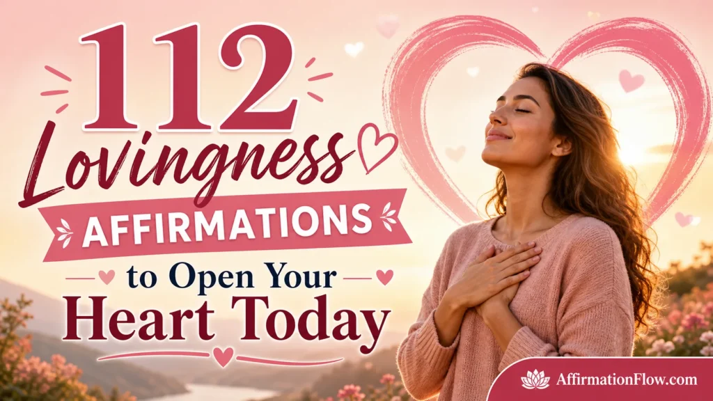 112 Lovingness Affirmations to Open Your Heart Today