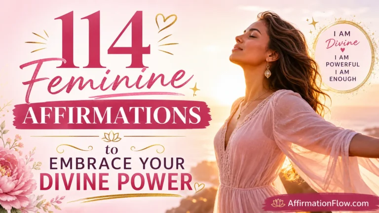 114 Feminine Affirmations to Embrace Your Divine Power