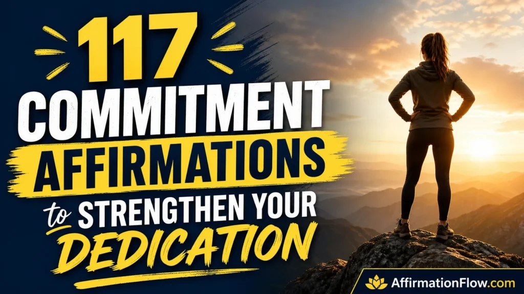 117 Commitment Affirmations to Strengthen Your Dedication