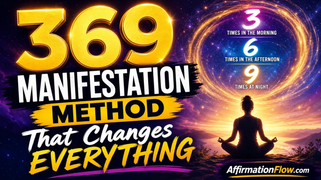 369 Manifestation Method That Changes Everything