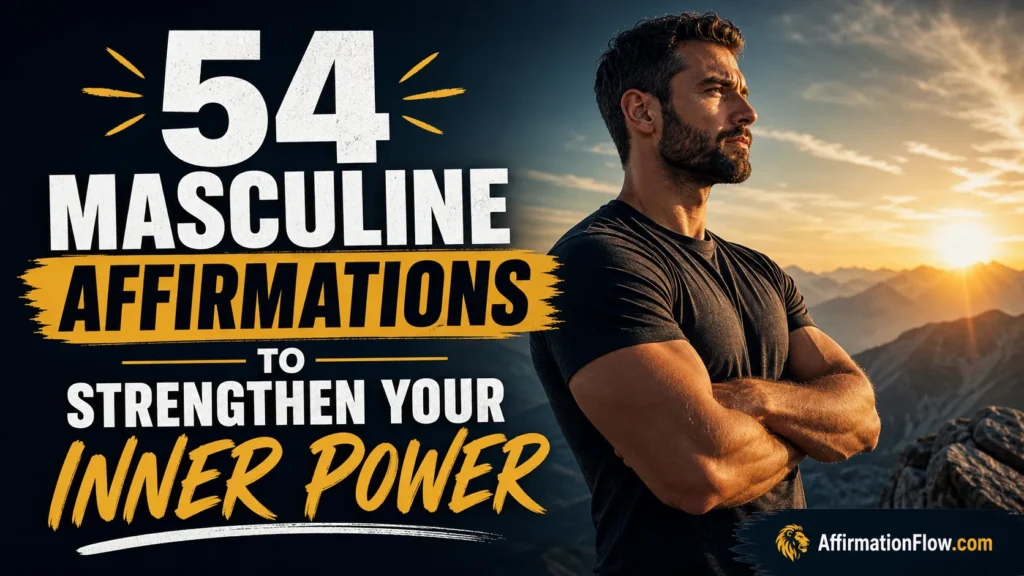54 Masculine Affirmations to Strengthen Your Inner Power