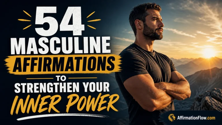 54 Masculine Affirmations to Strengthen Your Inner Power