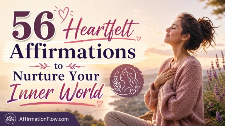 56 Heartfelt Affirmations to Nurture Your Inner World