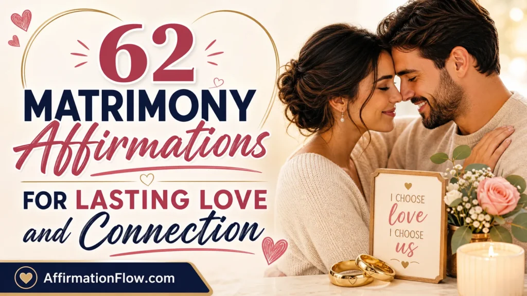 62 Matrimony Affirmations for Lasting Love and Connection