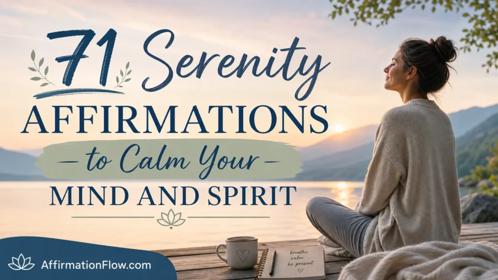 71 Serenity Affirmations to Calm Your Mind and Spirit