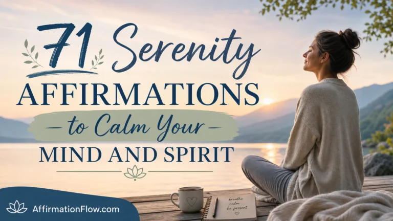 71 Serenity Affirmations to Calm Your Mind and Spirit