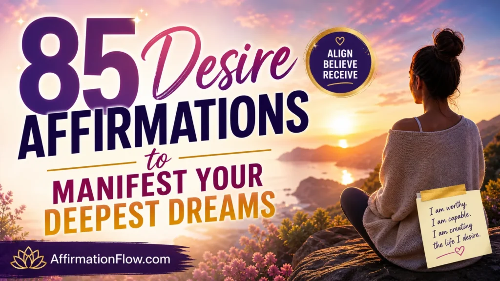 85 Desire Affirmations to Manifest Your Deepest Dreams