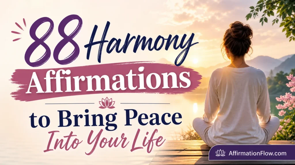 88 Harmony Affirmations to Bring Peace Into Your Life