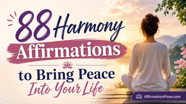 88 Harmony Affirmations to Bring Peace Into Your Life