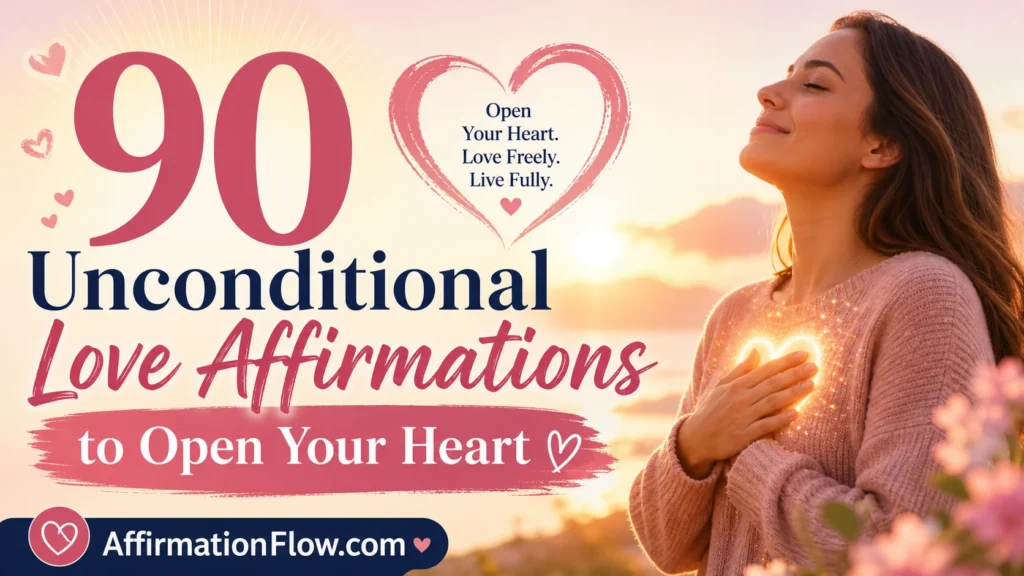 90 Unconditional Love Affirmations to Open Your Heart