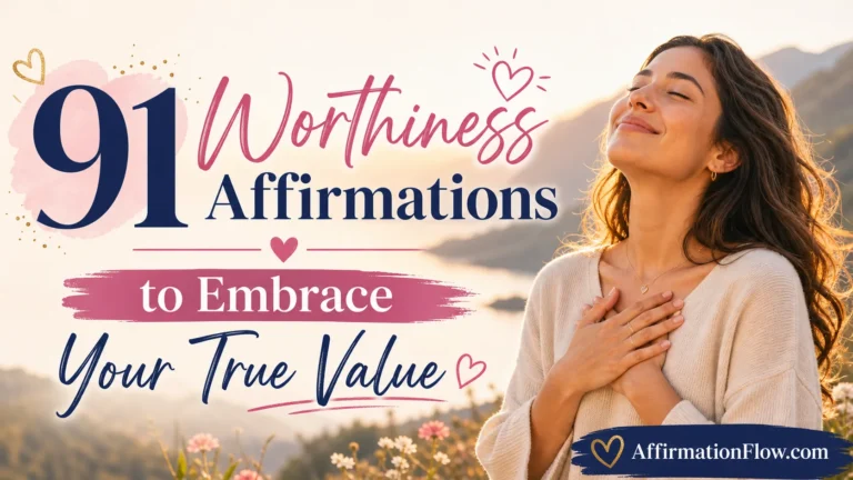 91 Worthiness Affirmations to Embrace Your True Value